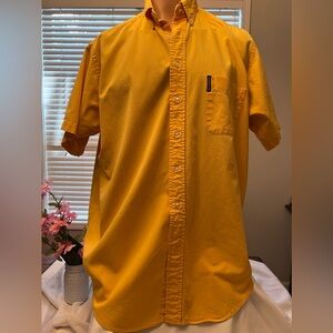 "The Big Shirt," "Abercrombie & Fitch Co. 1892," size L yellow color.
